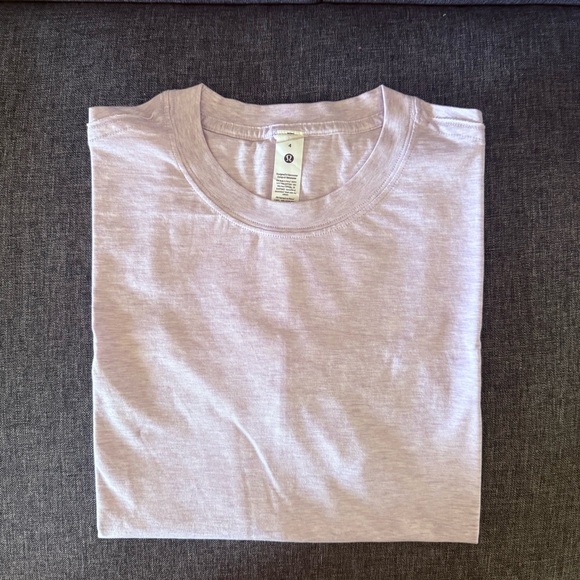 NWOT Lululemon All Yours Cotton T-Shirt - Heathered Lilac Ether 💜 - Picture 6 of 10